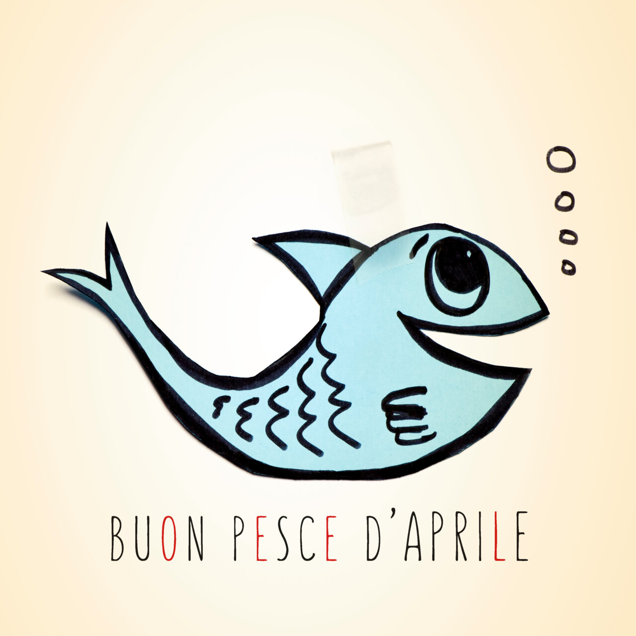 text buon pesce d aprile, happy april fools day in italian