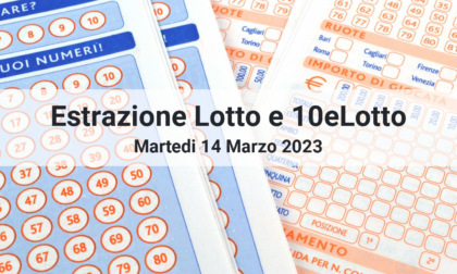Lotto e 10eLotto, numeri vincenti di oggi Martedì 14 Marzo 2023