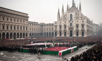 Il (finto) funerale di Berlusconi creato con l'Intelligenza Artificiale: ci sono anche Putin e Trump