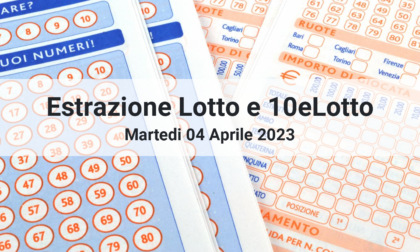 Lotto e 10eLotto, numeri vincenti di oggi Martedì 04 Aprile 2023