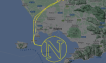 Un capolavoro di tecnica aeronautica per celebrare lo scudetto del Napoli