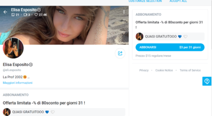 Elisa Esposito, da prof di corsivo a Onlyfans: "Se guadagnate 1300 euro