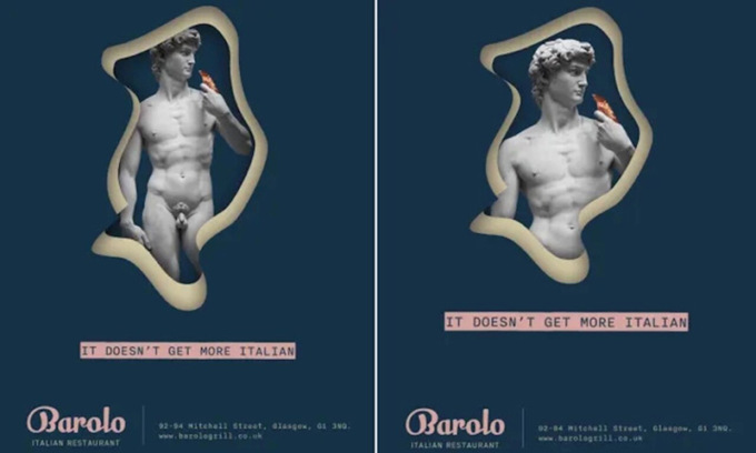 Dopo gli svalvolati Usa, pure gli scozzesi censurano il David di Michelangelo “porno”