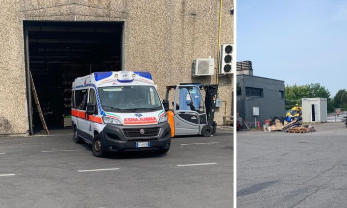 22enne operaio sul tetto di una ditta precipita per dieci metri dal lucernario
