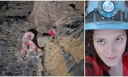 Salva la speleologa intrappolata da due giorni in una grotta a 150 metri di profondità