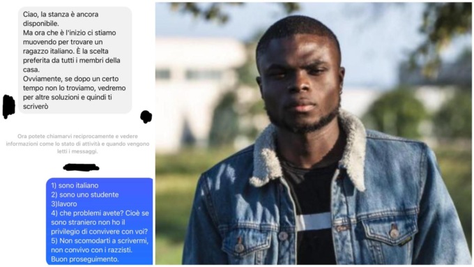 “La stanza c’è, ma cerchiamo un ragazzo italiano”, affitto negato allo studente (italiano) per il colore della pelle