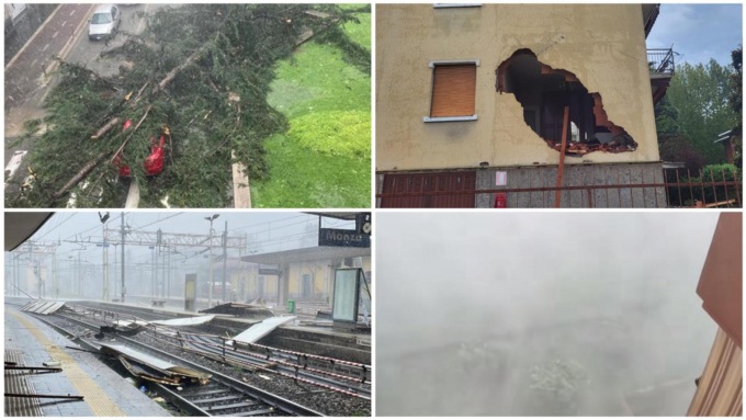 Ancora maltempo in Lombardia: violento downburst su Milanese e Brianza, 58enne muore travolta da un albero
