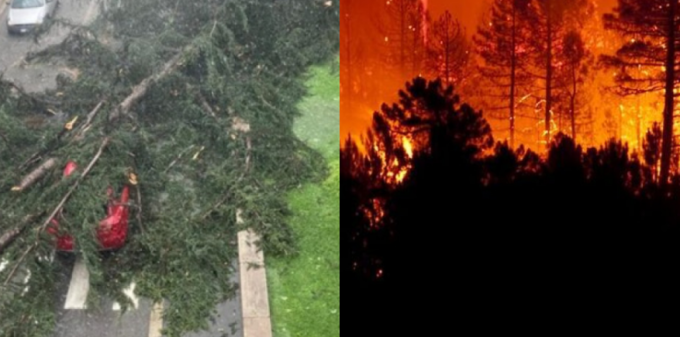 Italia divisa in due: Nord piegato dal maltempo, Sud stritolato da caldo e incendi
