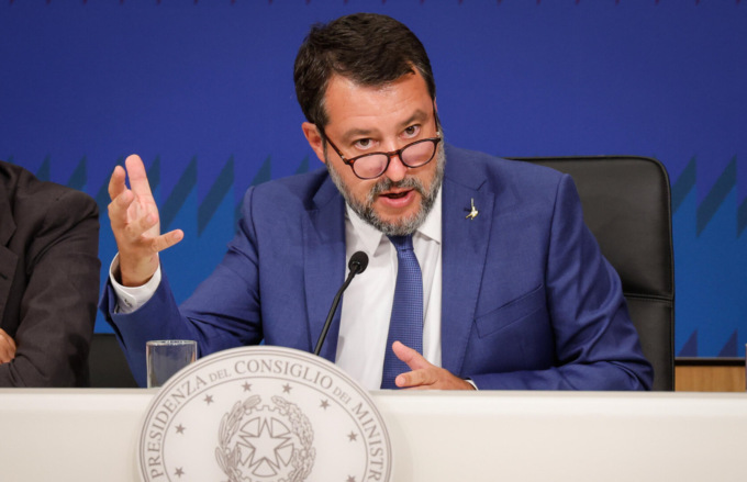 Il leader della Lega Matteo Salvini