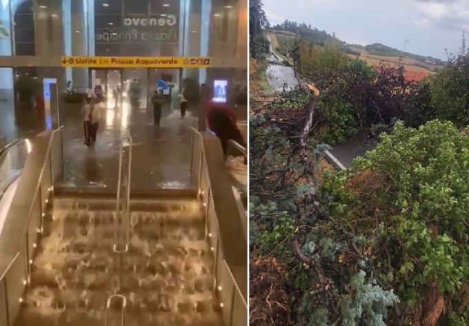 Temporali, grandine, allagamenti: allerta meteo rossa e arancione al Nord