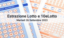 I numeri estratti oggi Martedì 26 Settembre 2023 per Lotto e 10eLotto