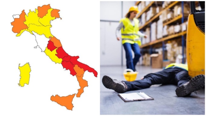 Incidenti mortali sul lavoro, la mappa: dove i lavoratori rischiano di più la vita