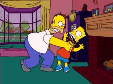 Perché Homer Simpson non strangolerà più Bart