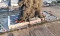 Incendio Planet Farms, l'impressionante video ripreso da un drone