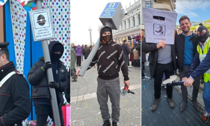Fleximan irrompe nel Carnevale: selfie coi sindaci, ma anche giovani emuli schedati