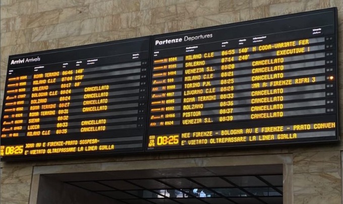 Sciopero dei treni lunedì 12 febbraio 2024: l’elenco dei treni garantiti regione per regione