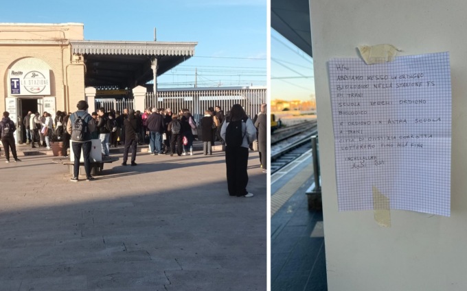 Allarme bomba a Trani: scuole chiuse, poi riaprono. E scoppia il caos