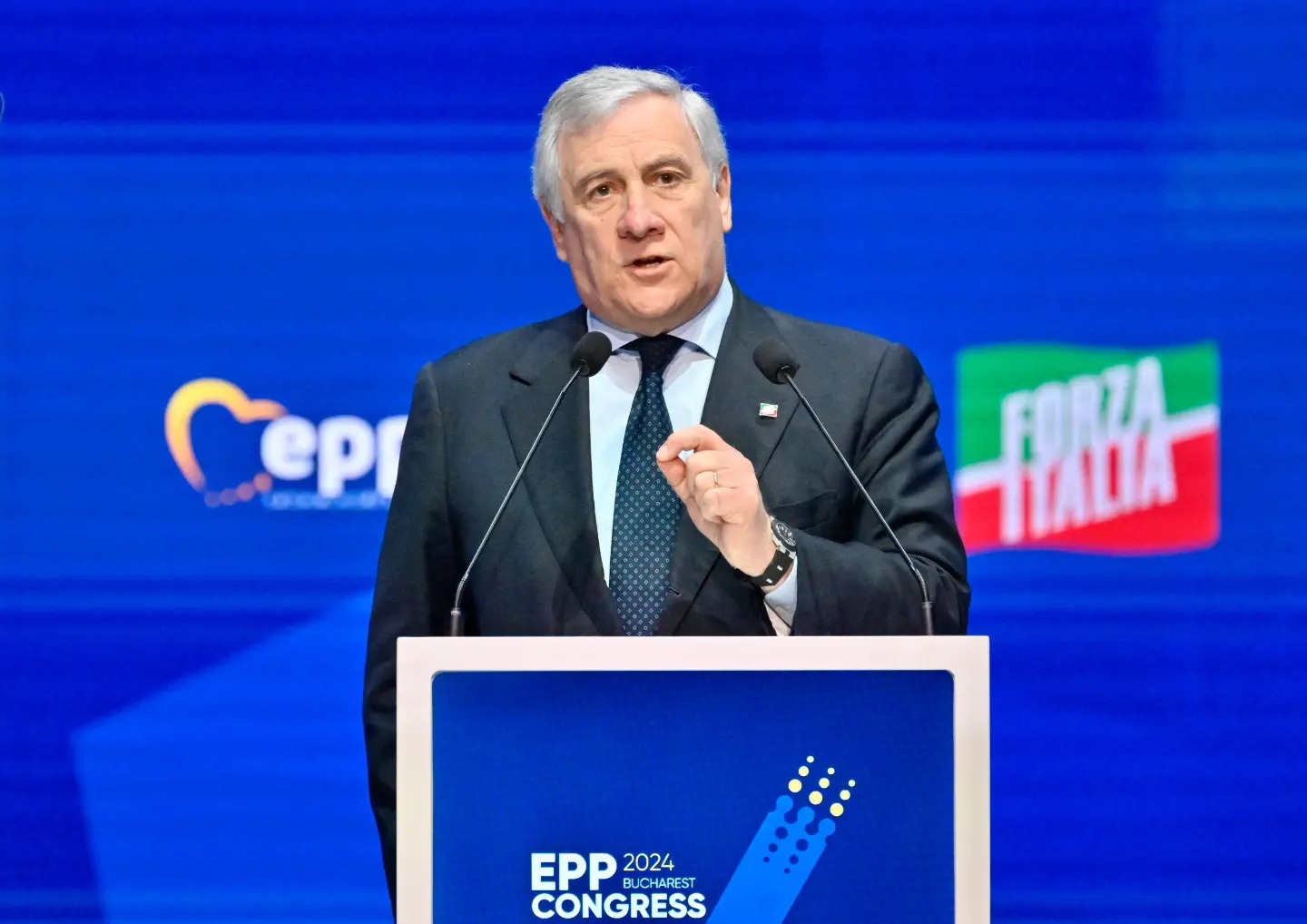 Il segretario nazionale di Forza Italia, Antonio Tajani