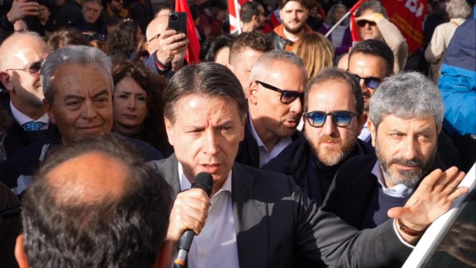 Il leader del M5S Giuseppe Conte