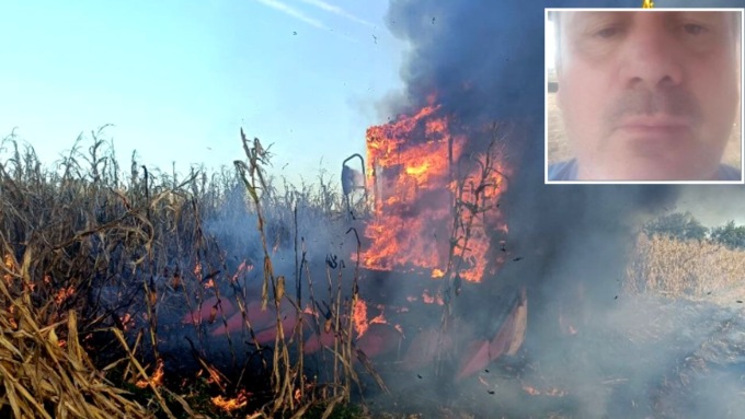 La gru crolla e lo schiaccia, muore operaio 69enne. Agricoltore morto nell’incendio della trebbiatrice