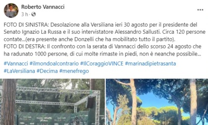 Vannacci attacca La Russa: "Per me mille persone, per lui 120. E Donzelli ha mobilitato tutto il partito"