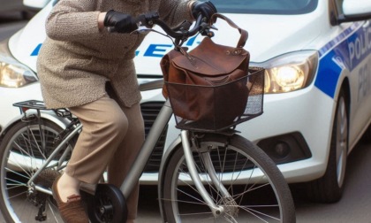 Anziana passa in bici sul luogo di un incidente mortale e ruba la borsa delle vittime dall'auto dei vigili