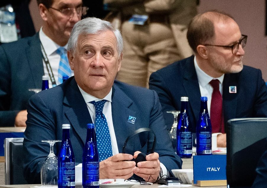 Antonio Tajani, ministro degli Ester, vicepremier e segretario di FI