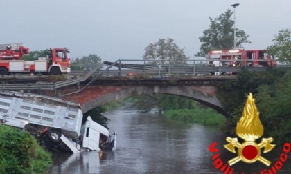 Camion carico di maiali finisce nel canale: abbattuti 70 animali