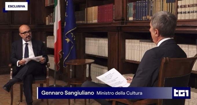 Sangiuliano confessione show al Tg: “Ho tradito mia moglie, ma non ho usato denaro pubblico”