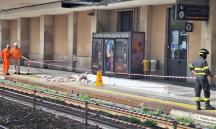 Crolla una pensilina in stazione, ferito un passeggero appena sceso dal treno