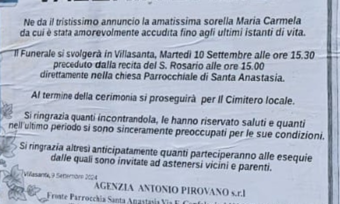 Le ultime volontà: “Parenti e vicini di casa non vengano al mio funerale”
