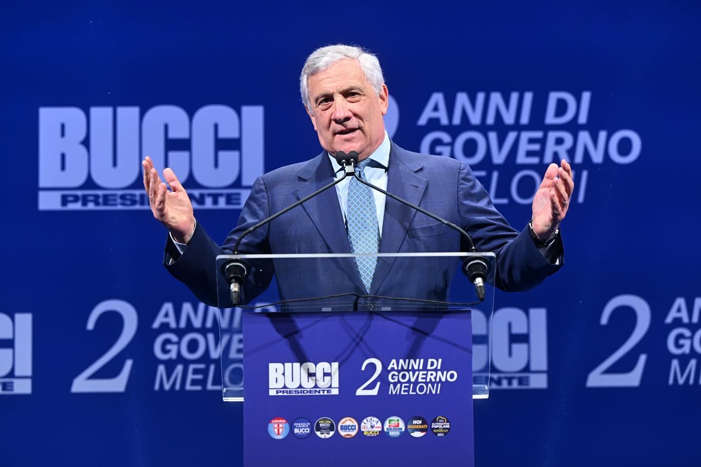 Antonio Tajani leader di Forza Italia, vicepresidente del Consiglio e Ministro degli Esteri