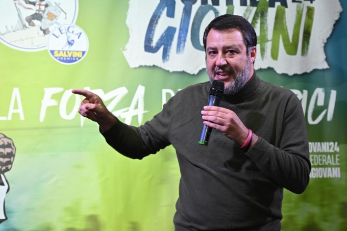 Il leader della Lega Matteo Salvini