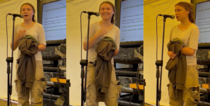 Greta Thunberg dagli operai dell’ex GKN di Firenze: “Lottiamo contro lo stesso sistema”