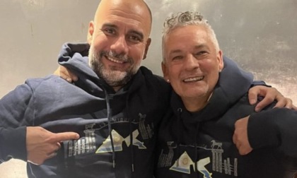 Campioni a tavola: Pep Guardiola a cena a Brescia con Roberto Baggio