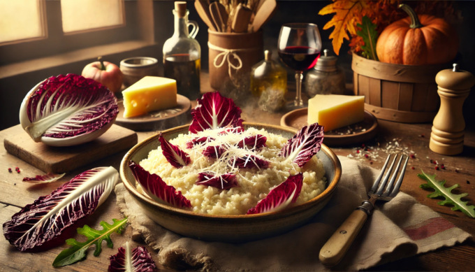 Risotto al radicchio e taleggio, una ricetta di stagione