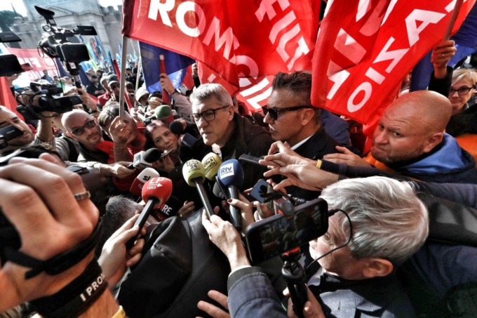 Maurizio Landini, leader della Cgil