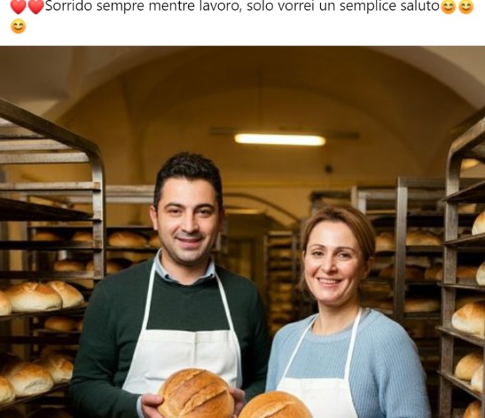 Una coppia di improbabili panettieri