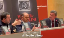 Il siparietto fra Salvini e Calenda alla presentazione del libro di Bruno Vespa