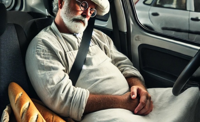 Chiamano i soccorsi per un uomo immobile in auto, ma è il panettiere che dorme dopo il lavoro