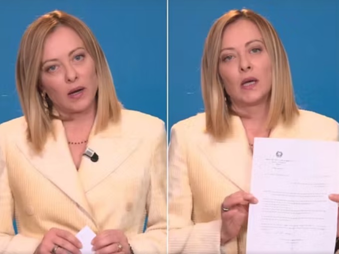 Meloni: “Ho ricevuto un avviso di garanzia”