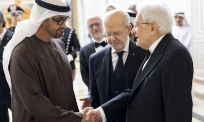 Il Presidente degli Emirati Arabi Uniti ospite in Italia, l'incontro con Mattarella al Quirinale