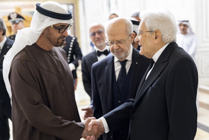 Il Presidente degli Emirati Arabi Uniti ospite in Italia, l’incontro con Mattarella al Quirinale
