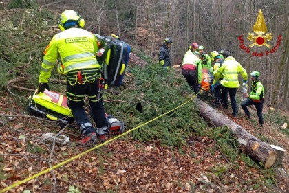 Boscaiolo travolto da un albero, è grave. Cinque operai ustionati, due precipitati