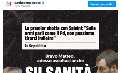 "Bravo Matteo", ma l'ironia del Pd su Salvini divide a metà il partito