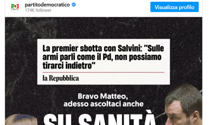 “Bravo Matteo”, ma l’ironia del Pd su Salvini divide a metà il partito
