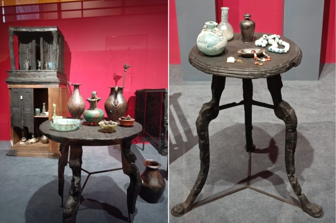 Ercolano, il legno miracolosamente sopravvissuto all’eruzione del Vesuvio in mostra