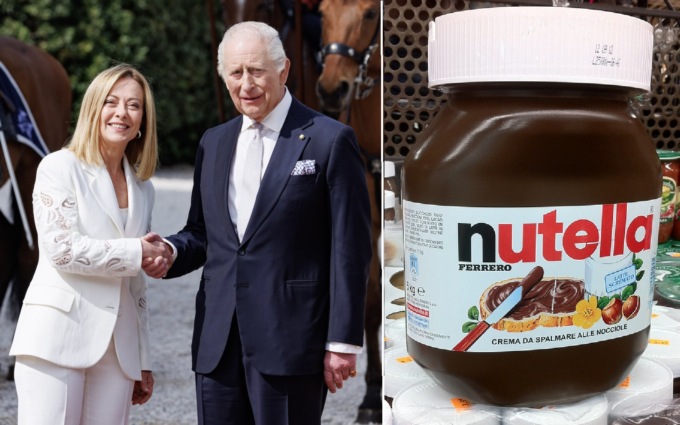 Giorgia Meloni ha regalato un barattolo di Nutella a Re Carlo (con le “istruzioni”)