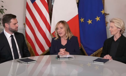 A Palazzo Chigi il trilaterale con Vance e von der Leyen: "Obiettivo raggiunto da Meloni"