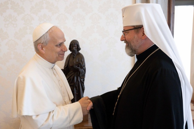 Leone XIV ha ricevuto il capo della Chiesa greco-cattolica ucraina Shevchuk